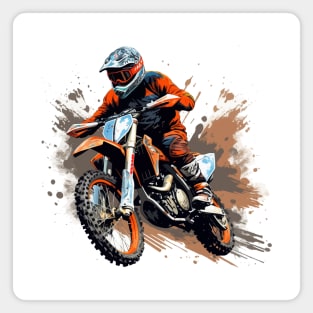 Dirt Bike Racing Magnet